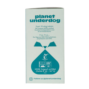 60 Planet Underdog Compostable Dog Poop Bags - Green Box
